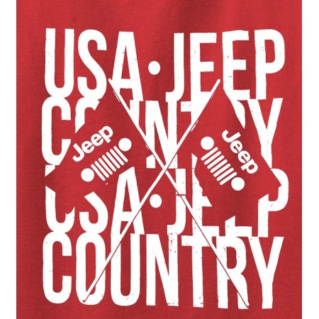 Tee shirt JEEP crossed Flags taille L