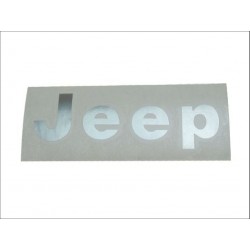 Autocollant Jeep chrome CJ YJ 76-95