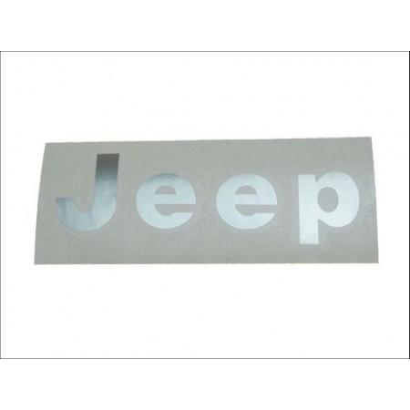 Autocollant Jeep chrome CJ YJ 76-95