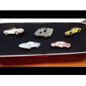 Pins Chevrolet Corvette en coffret , 5 pins corvette 