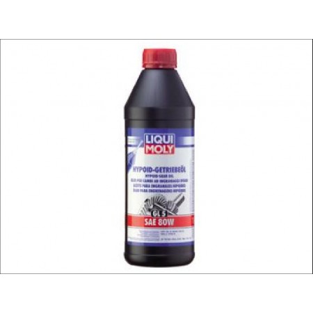 Huile boite a vitesse manuelle 1 litre SAE 80 W GL5 Liqui moly