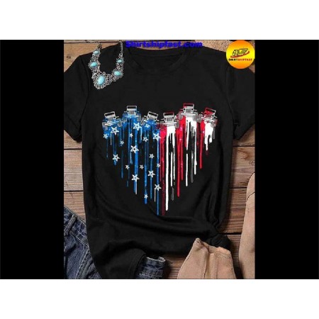 Tee shirt Jeep drapeau Americain Taille XL